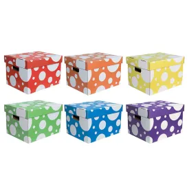 6Ct Patterned Storage Tote Classroom Keepers