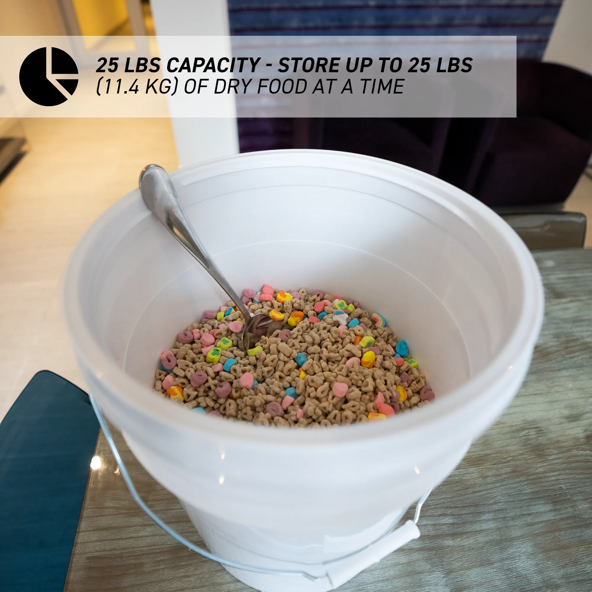 72HRS Dry Food Storage Container with 5 Gallon Bucket and Ready Seal Lid - Orange