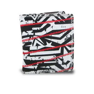 Amplify Punk Rock Bi-fold Wallet (Black/White/Red)