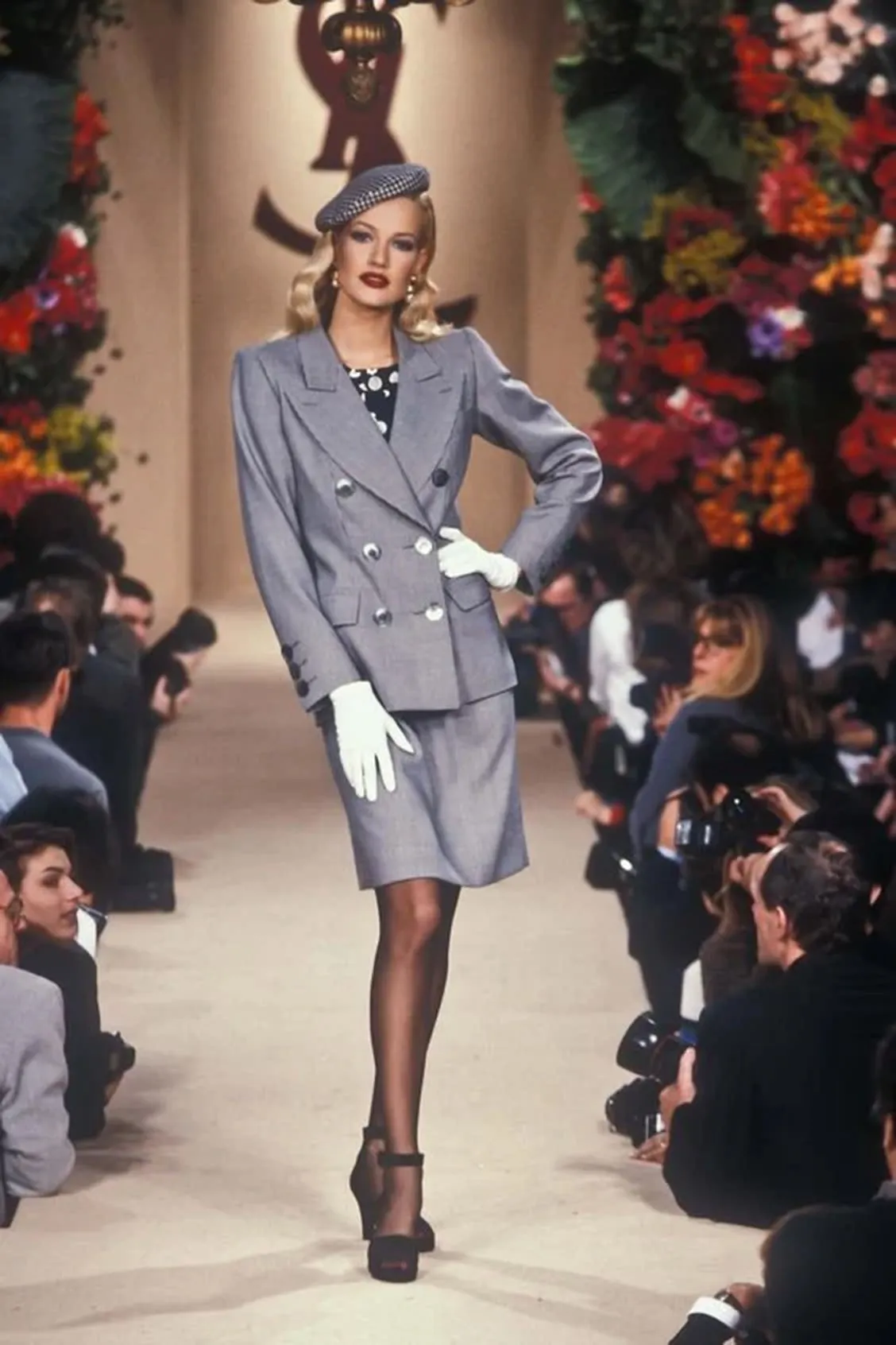 ARCHIVE - 1990s Yves Saint Laurent Navy Blazer Skirt Suit