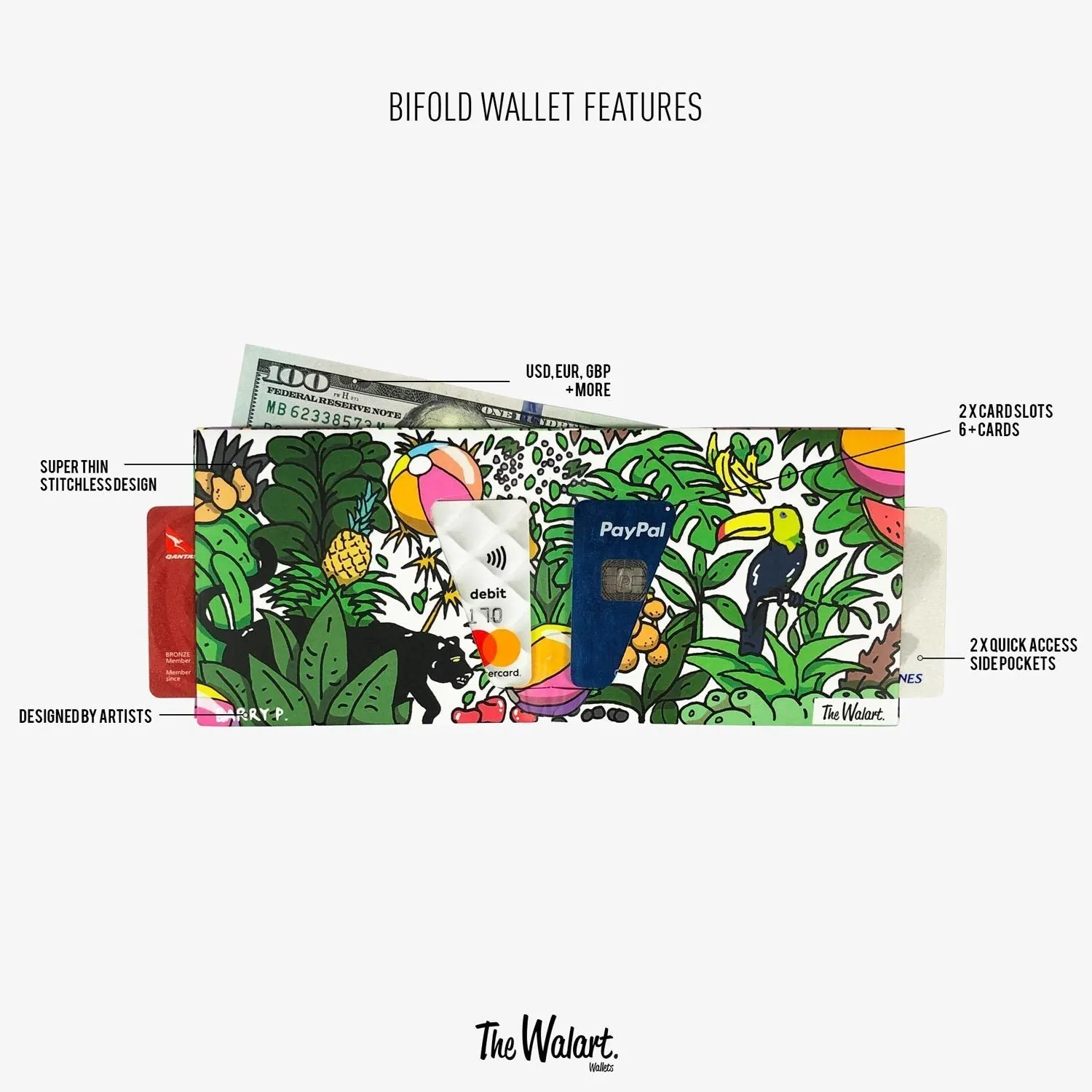 Babes On Bikes Bifold Wallet