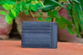 Black Leather Card Holder