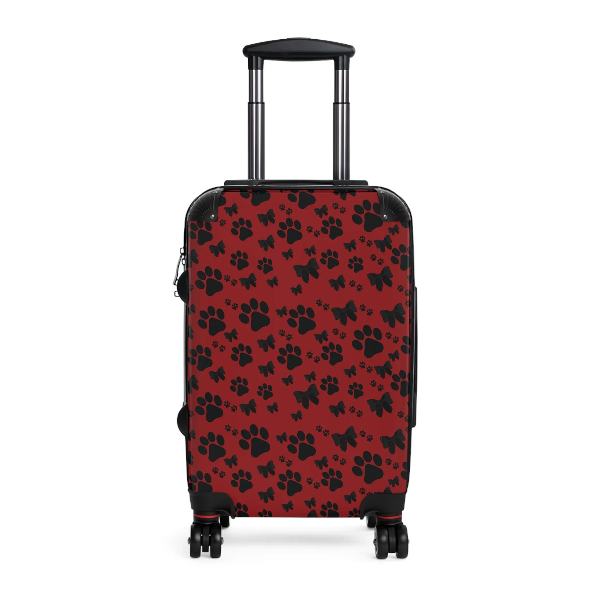 Black Puppy Paw Traveler Suitcase