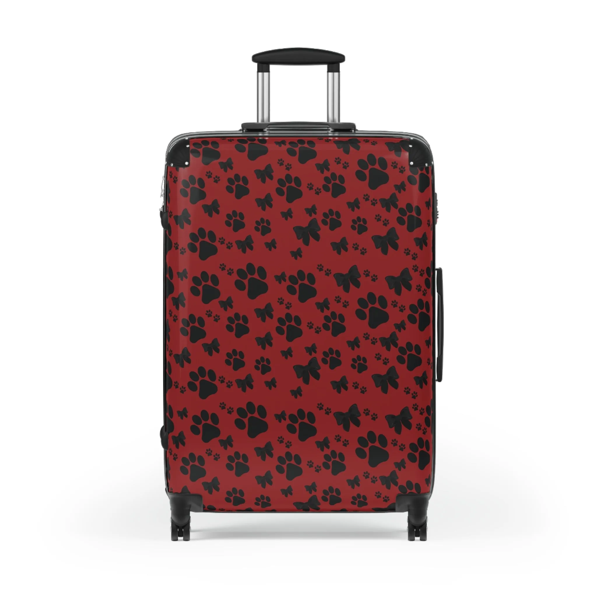 Black Puppy Paw Traveler Suitcase
