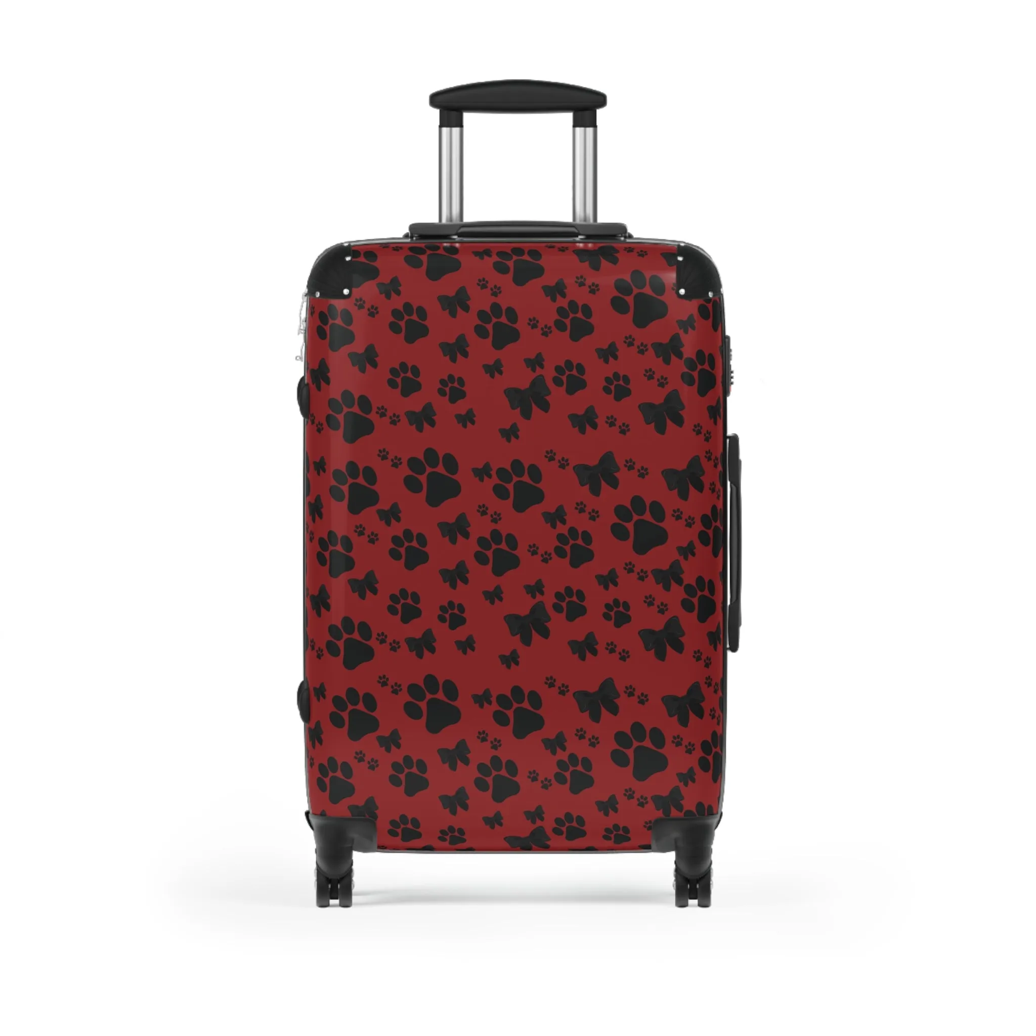 Black Puppy Paw Traveler Suitcase