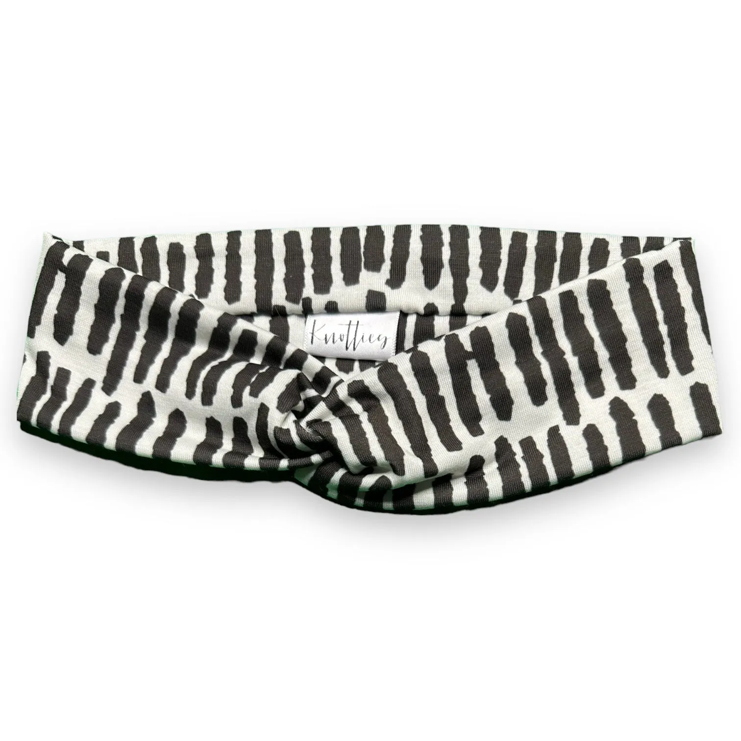 Black Stripes Knotties Headband