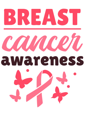 Breast cancer awareness,  heat transfer, press and peel, no shirt
