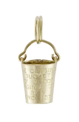 Bucket of Blood Charm in 14 Karat Gold - Virginia City Nevada Charm