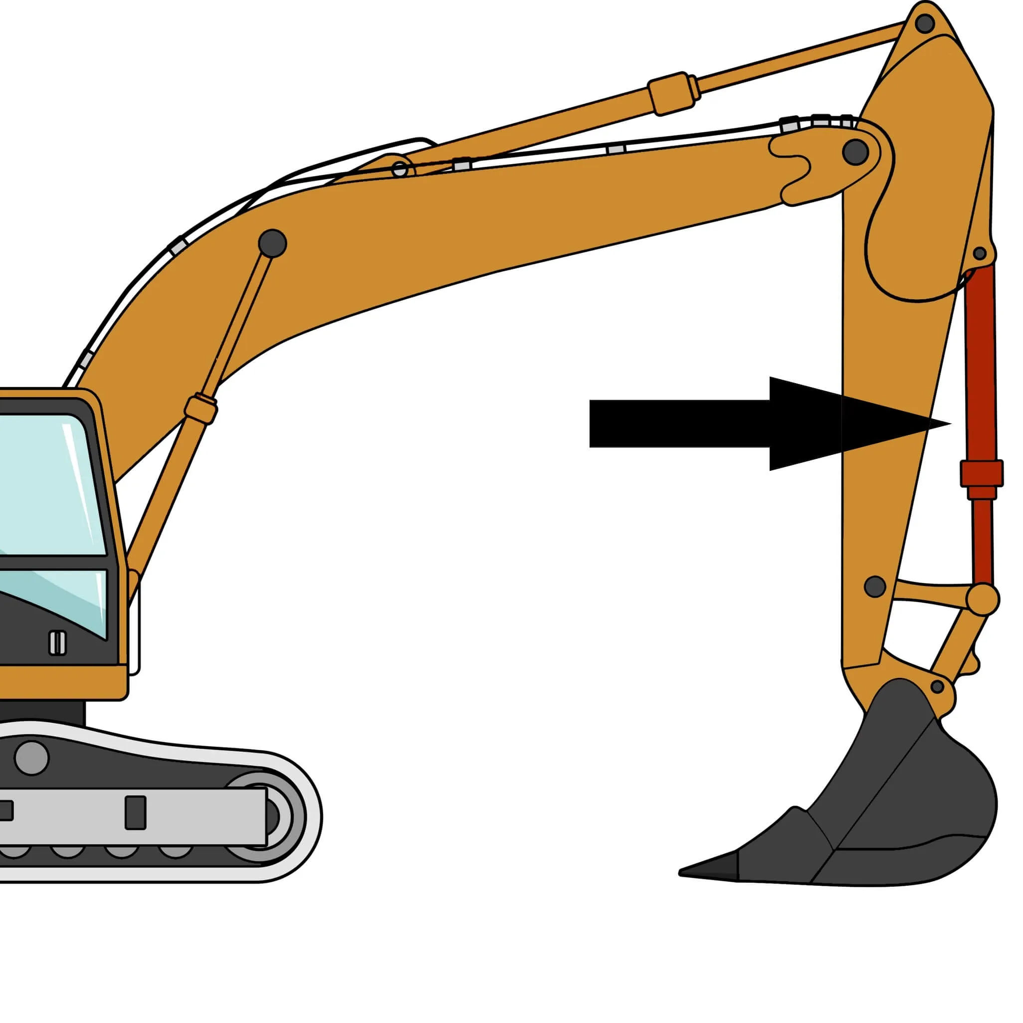 Case CX350C Excavator Bucket Cylinder Seal Kit