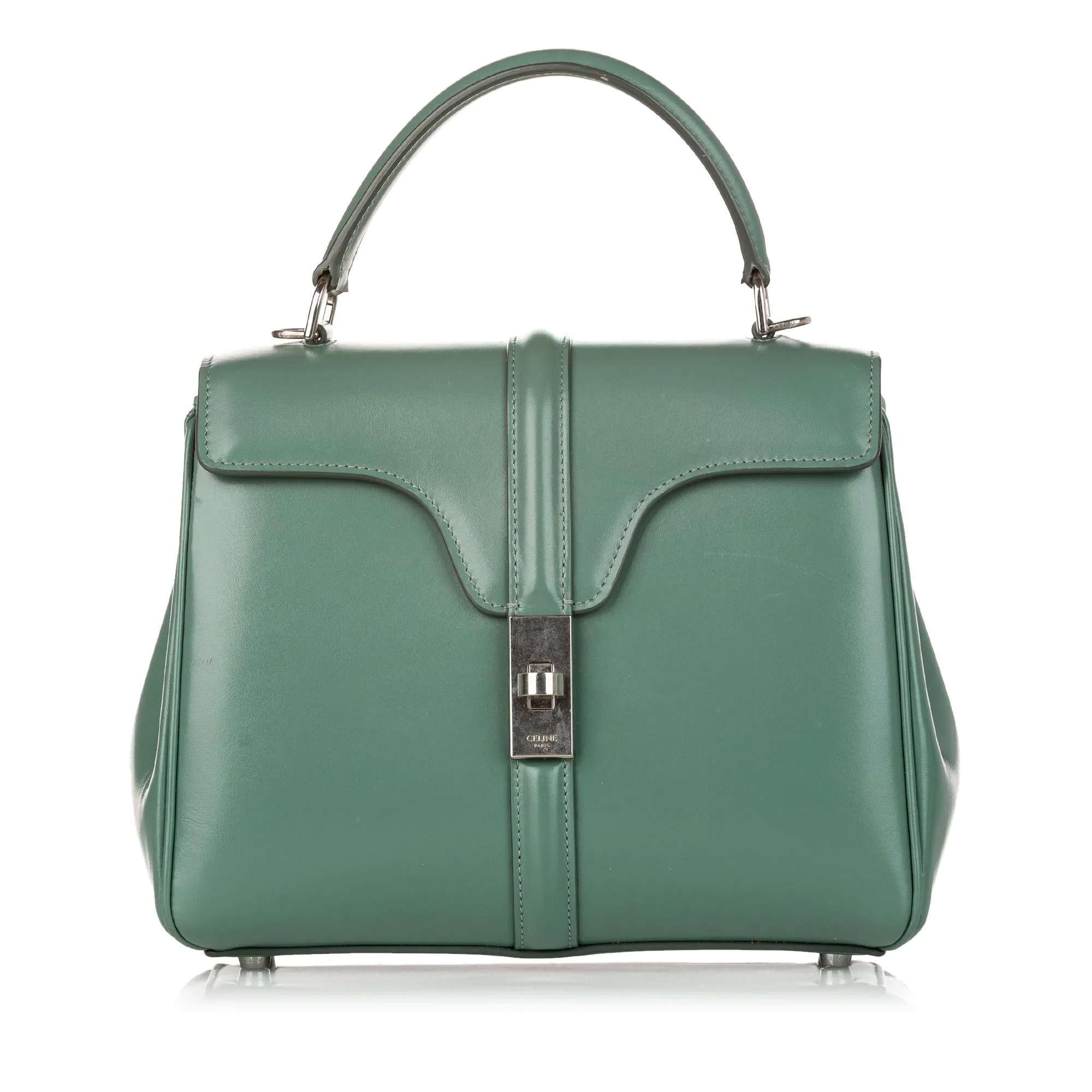 Celine 16 Leather Satchel