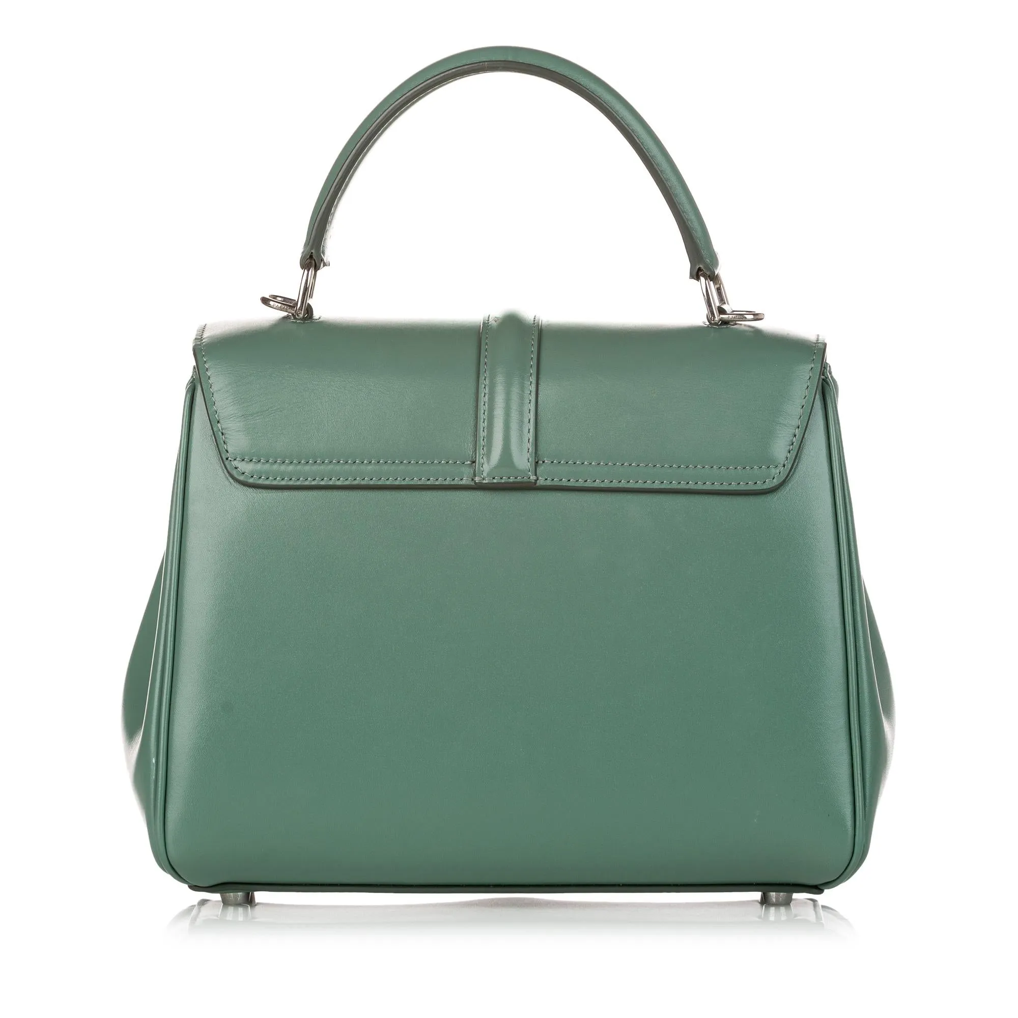 Celine 16 Leather Satchel