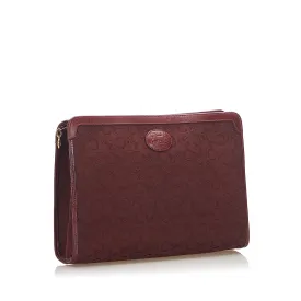 Celine C Macadam Canvas Clutch Bag (SHG-24068)