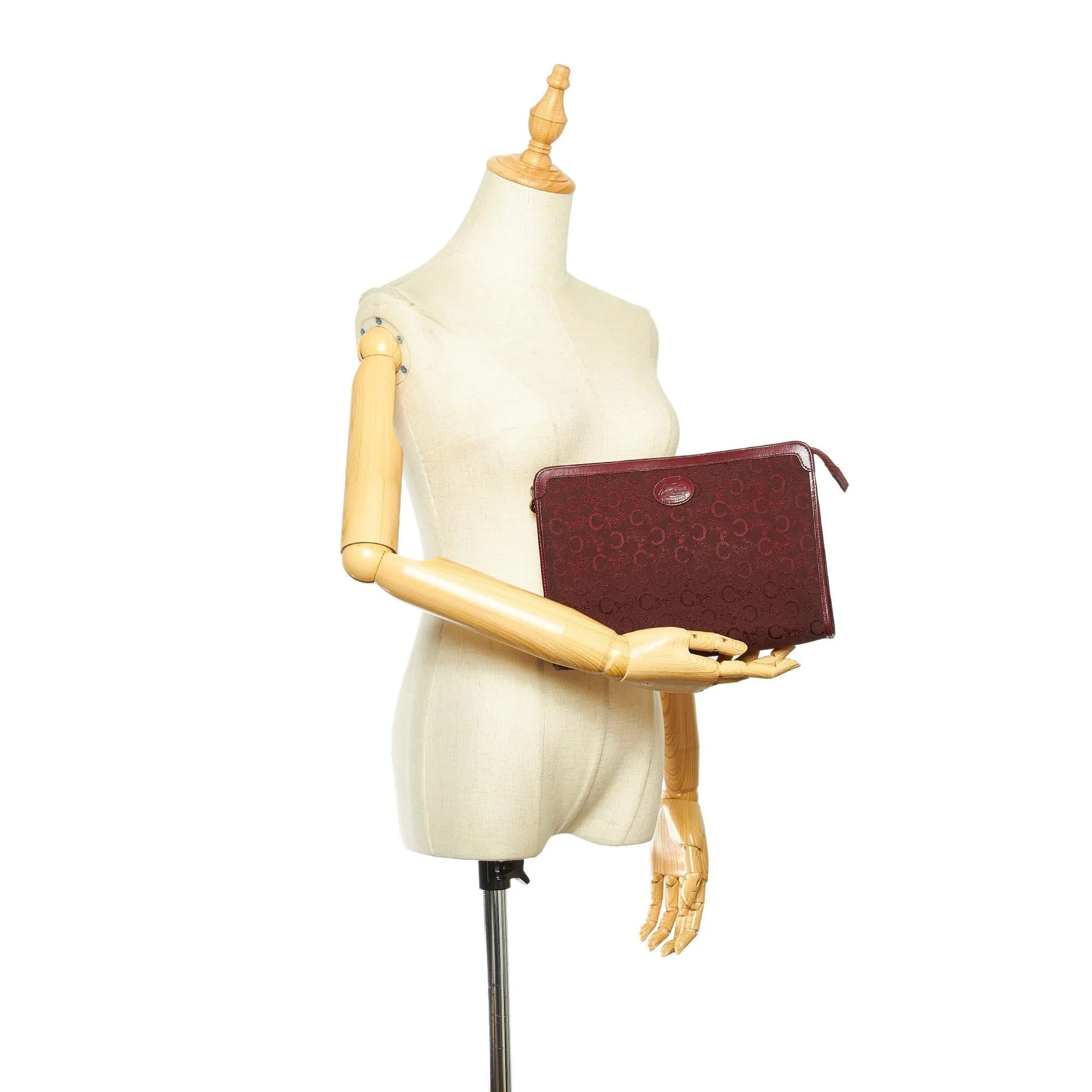 Celine C Macadam Canvas Clutch Bag (SHG-24068)