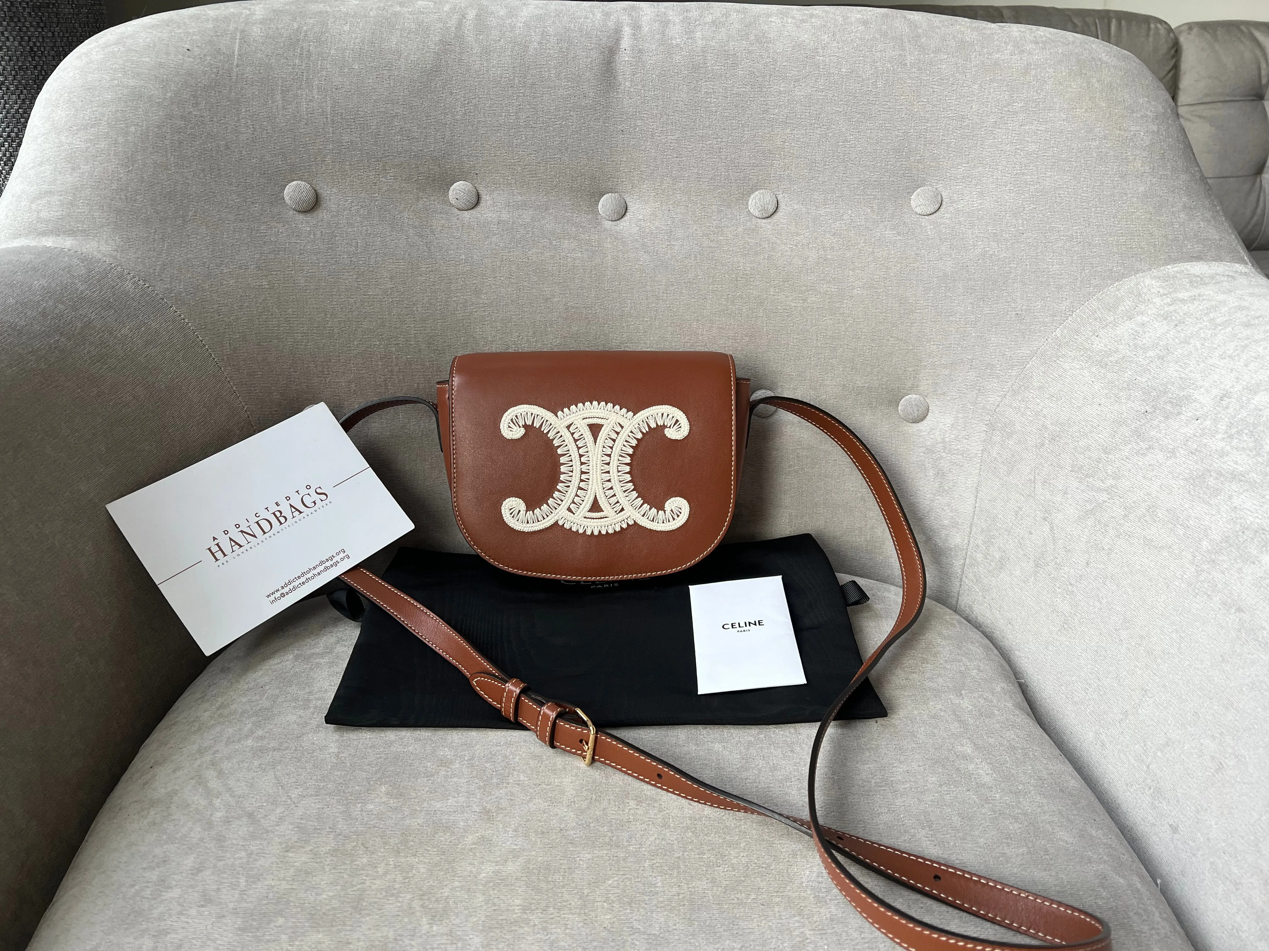 Celine Folco Cuir Triomphe in Smooth Calfsin (RRP £1830)