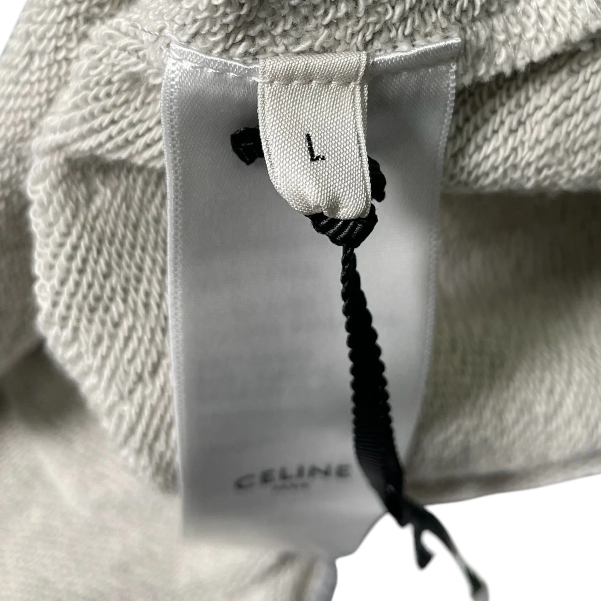 Celine Logo Crewneck Sweatshirt Grey