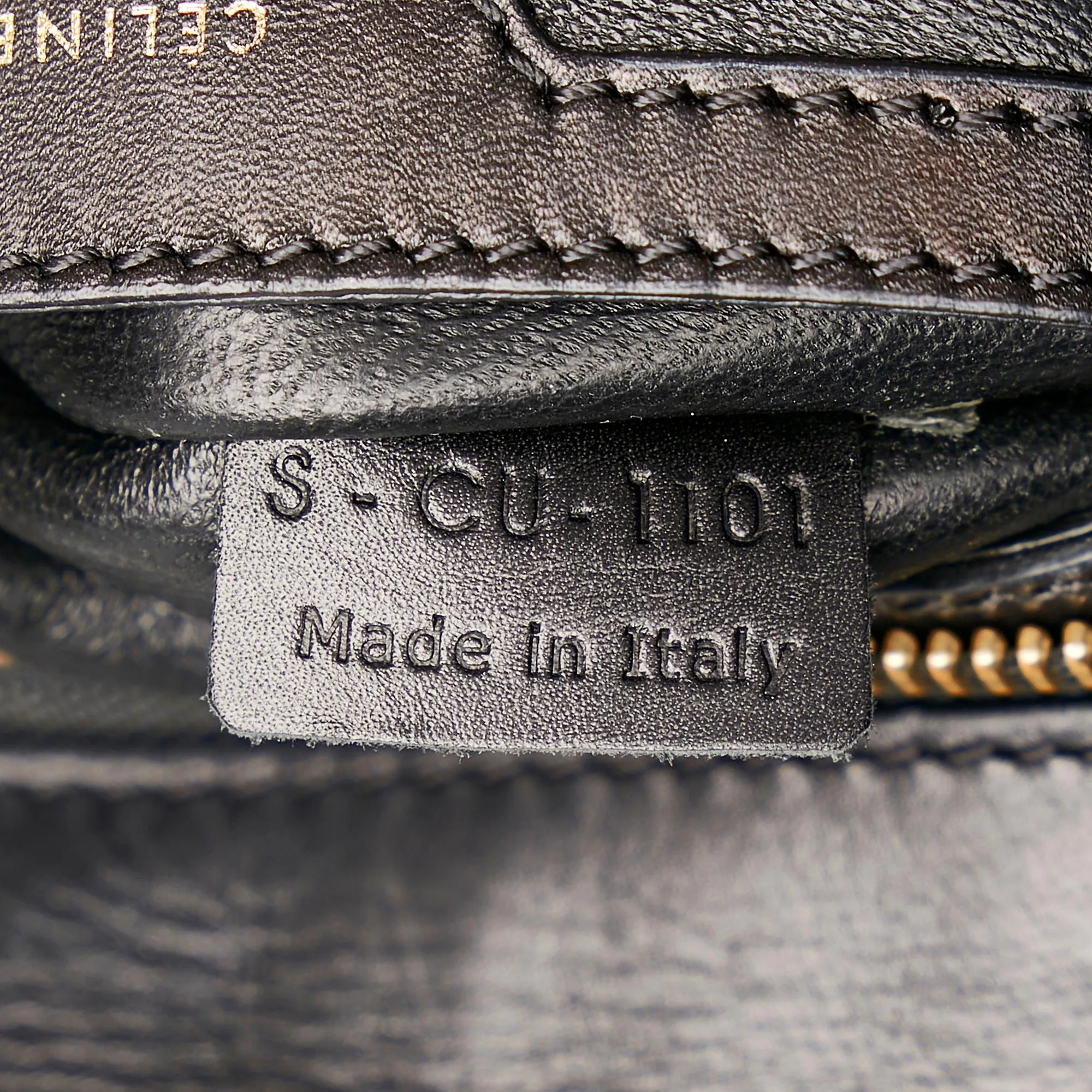 Celine Trapeze Tricolor Leather Satchel (SHG-uaApQA)