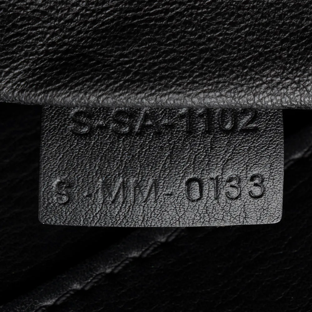 Celine Tricolor Leather Canvas Mini Luggage Tote (SHF-17162)