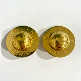 Celine Vintage Orb Clip-On Earrings