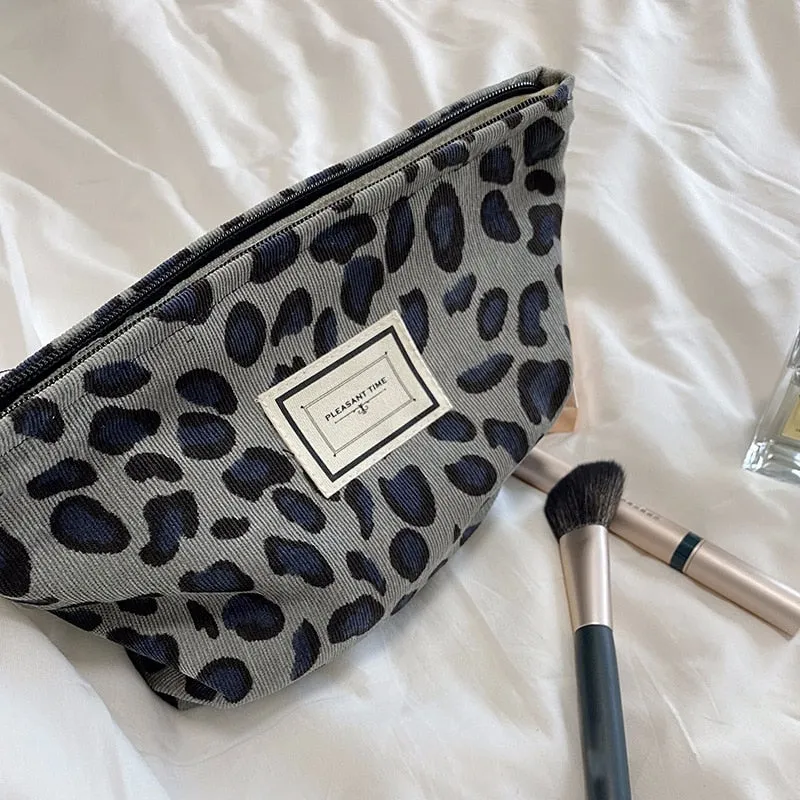 Corduroy Makeup Pouch