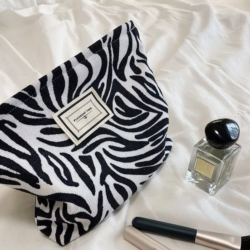 Corduroy Makeup Pouch