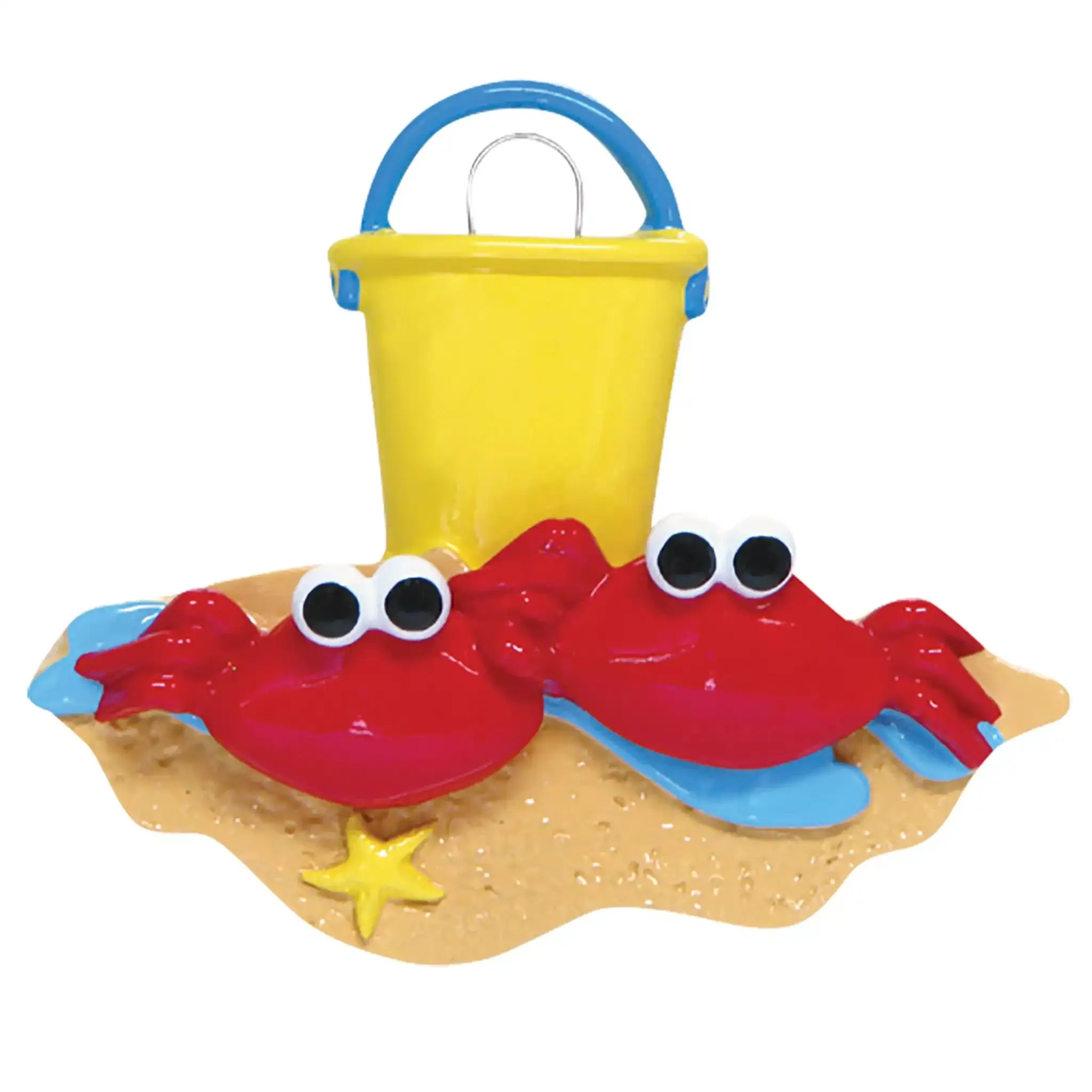 Crab Couple Beach Christmas Ornament