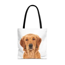 Custom Dog Portrait Tote bag | Classic White
