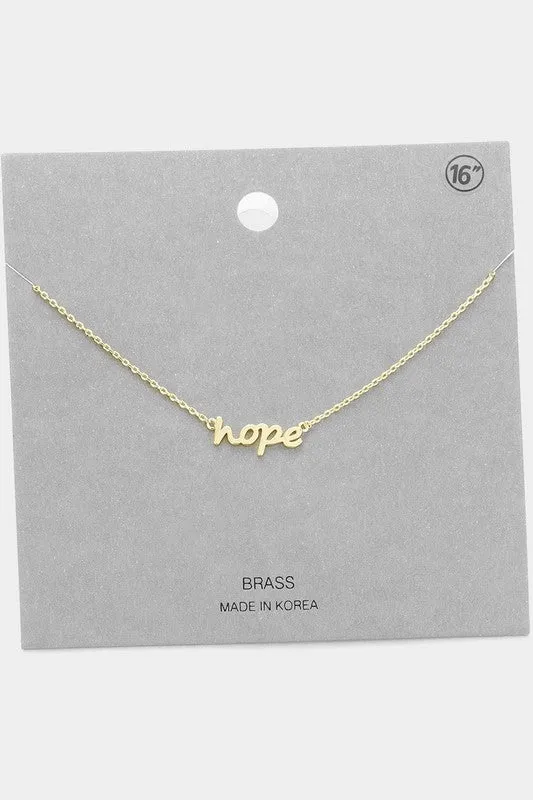 Dainty HOPE Necklace