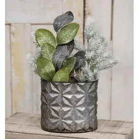 Embossed Tin Oval Bucket