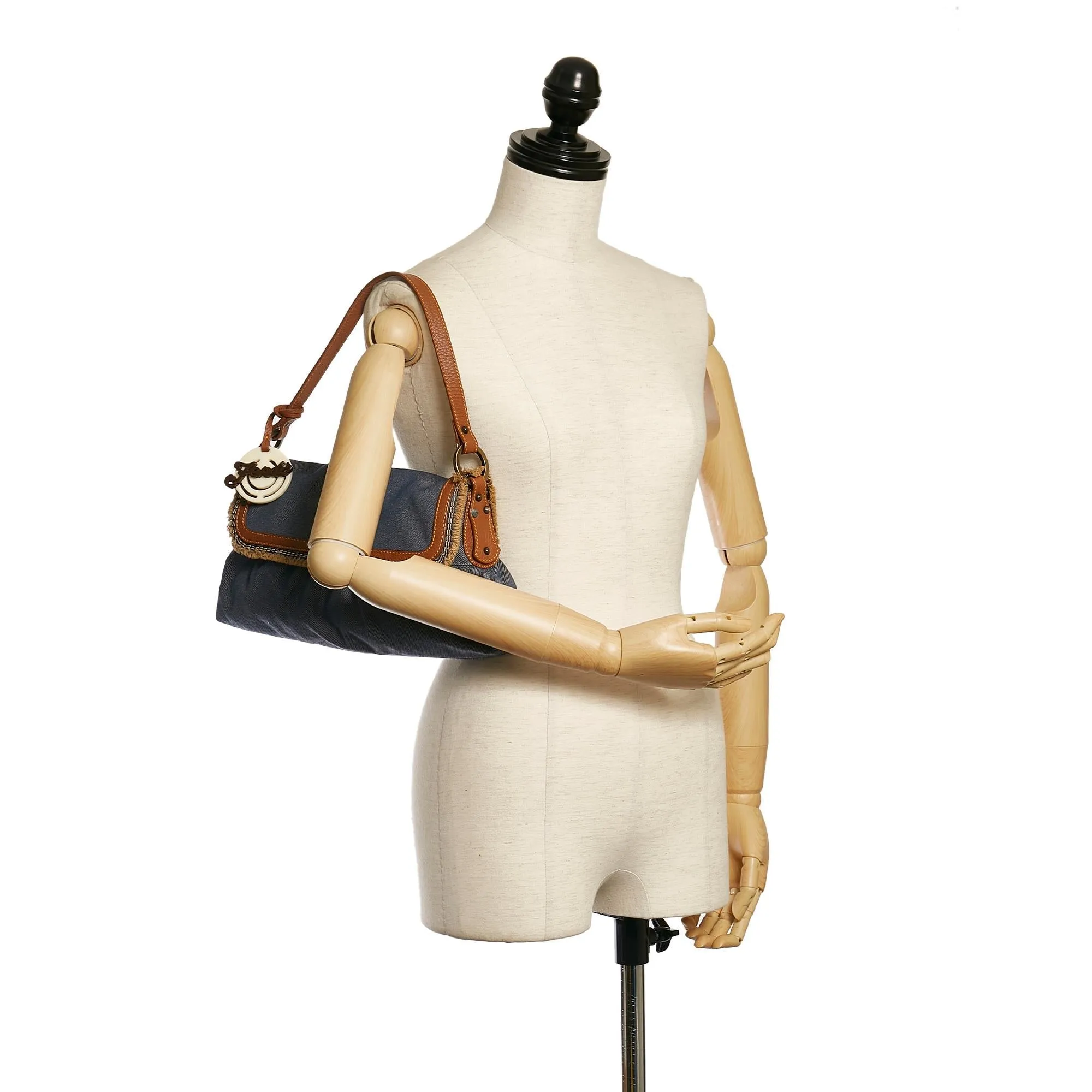 Fendi Chef Denim Shoulder Bag (SHG-34283)