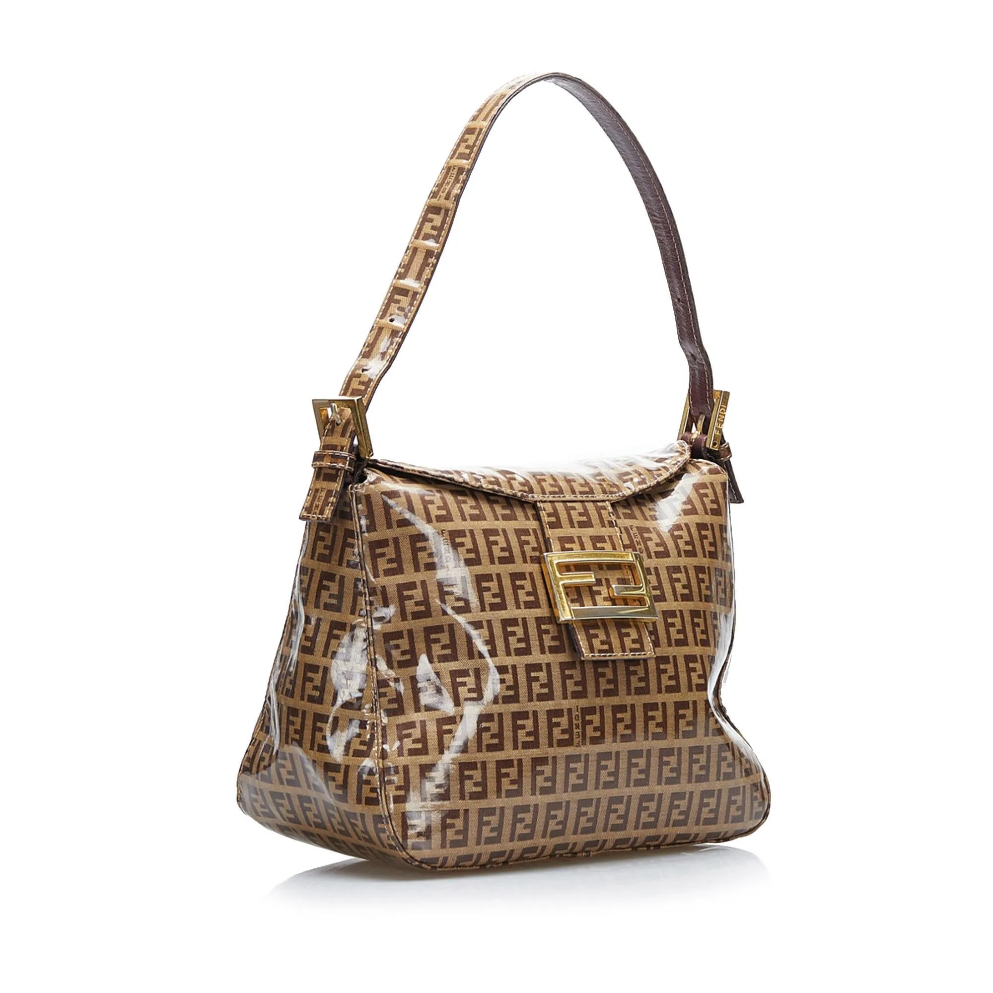 Fendi Crystal Zucchino  Flap Baguette (SHG-MKFmEx)
