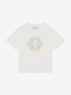Fendi Girls Logo T-Shirt in White