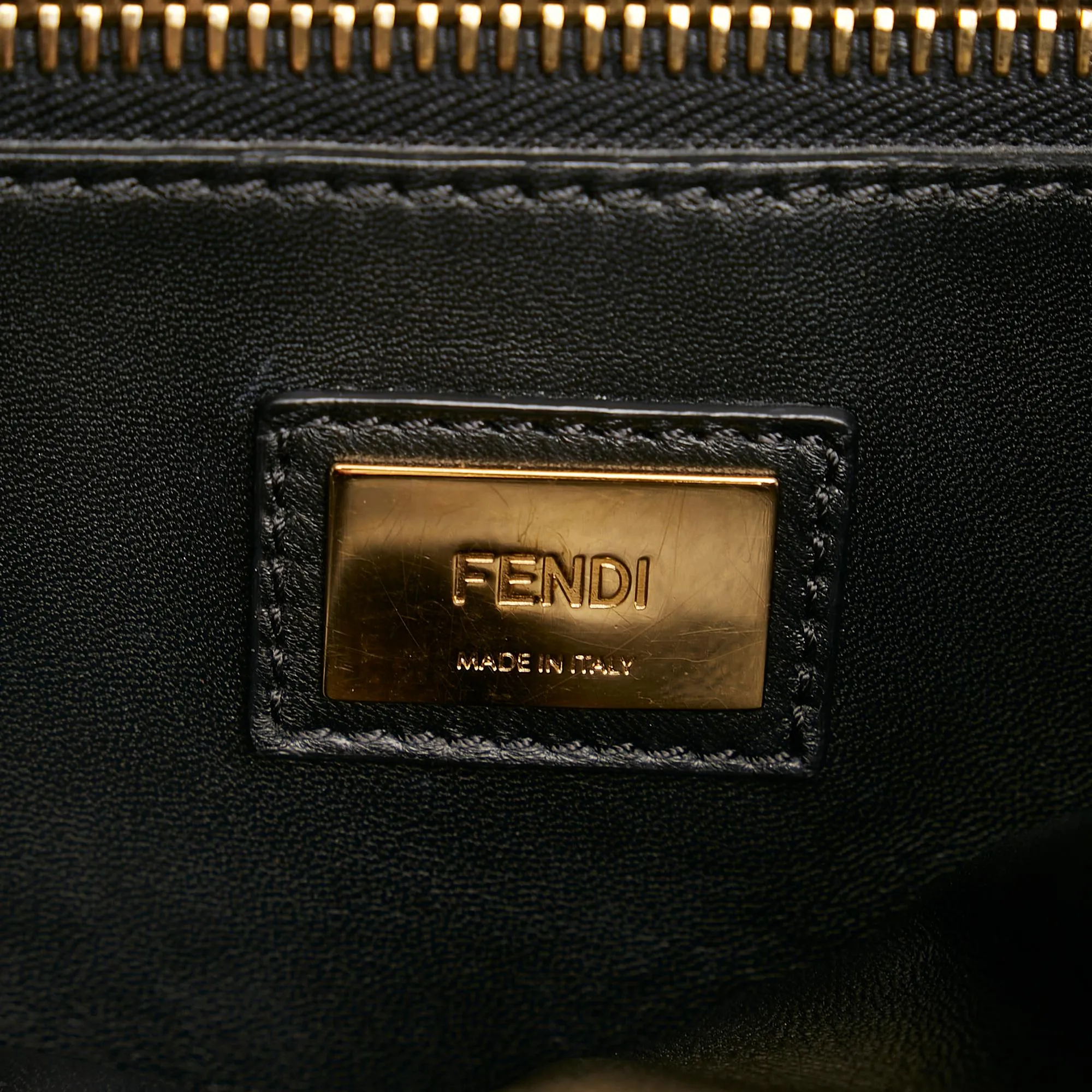 Fendi Medium Peekaboo Leather Satchel (SHG-34345)