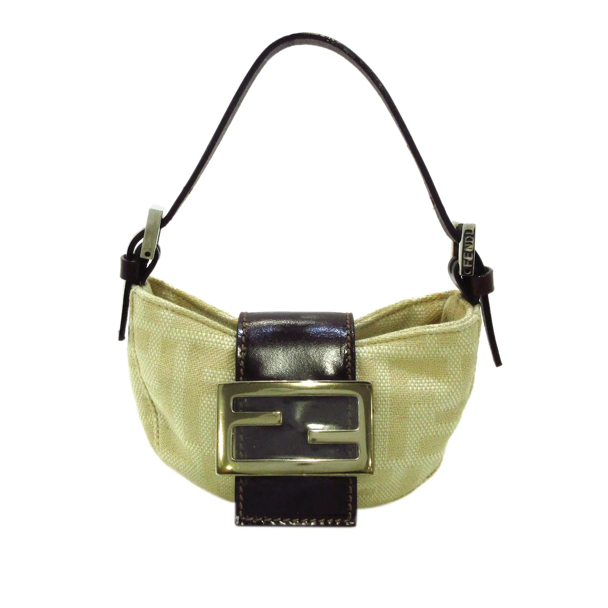 Fendi Mini Zucca Canvas Baguette (SHG-36044)