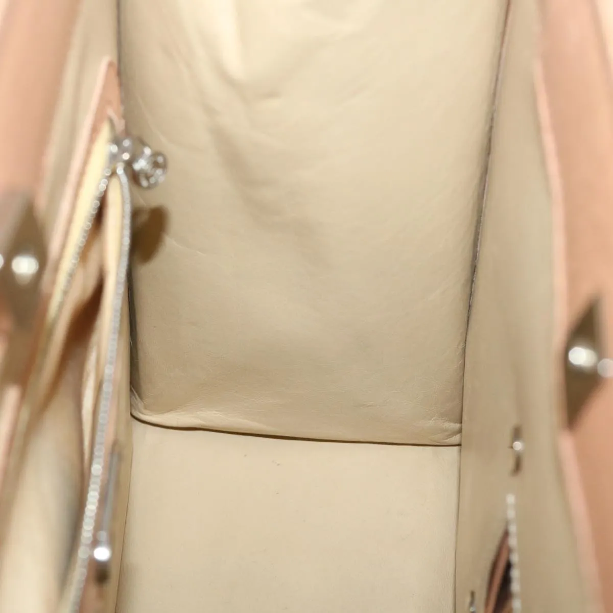 FENDI Tote Bag Leather 2way Pink  rd2065
