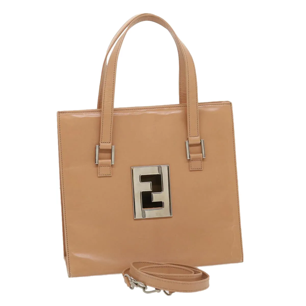 FENDI Tote Bag Leather 2way Pink  rd2065