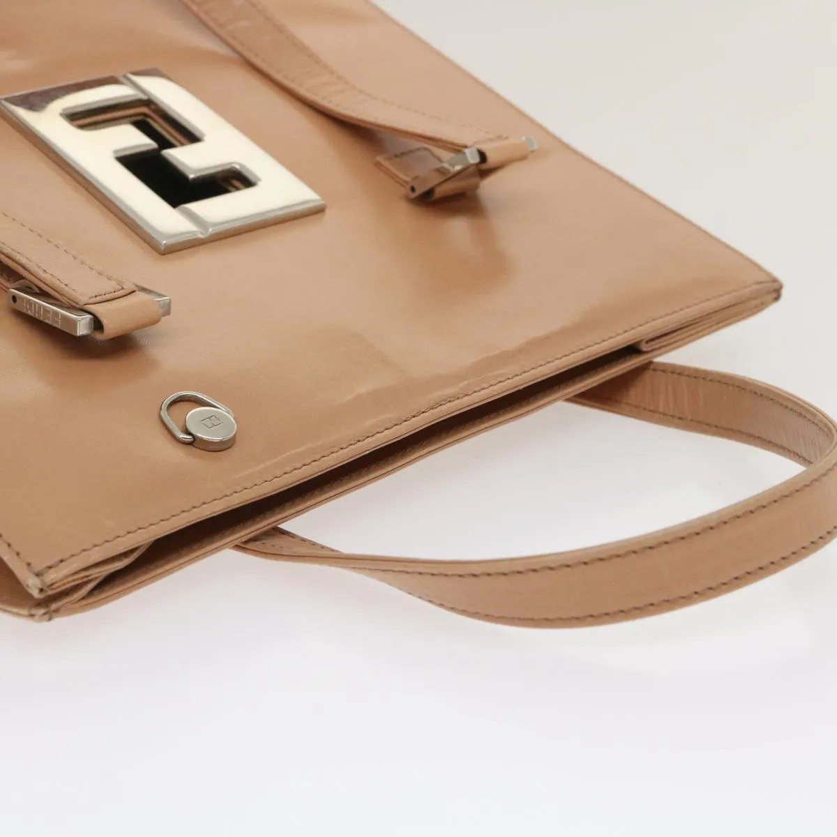 FENDI Tote Bag Leather 2way Pink  rd2065
