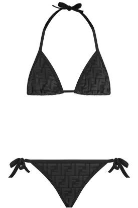 FF EMBOSSED BIKINI BLACK