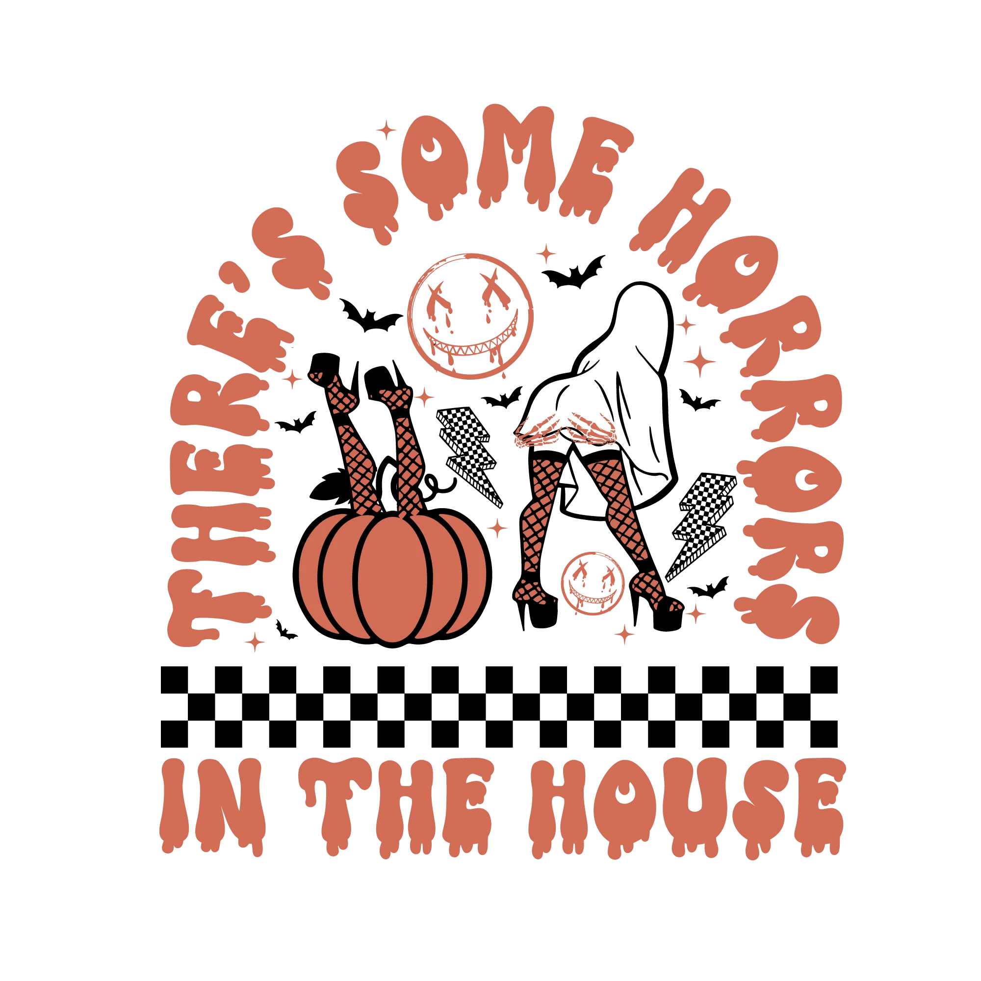 Funny Halloween heat transfer, press and peel, no shirt
