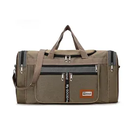 Global Trekker: Rugged Oxford Weekender with Multi-Pocket Design"