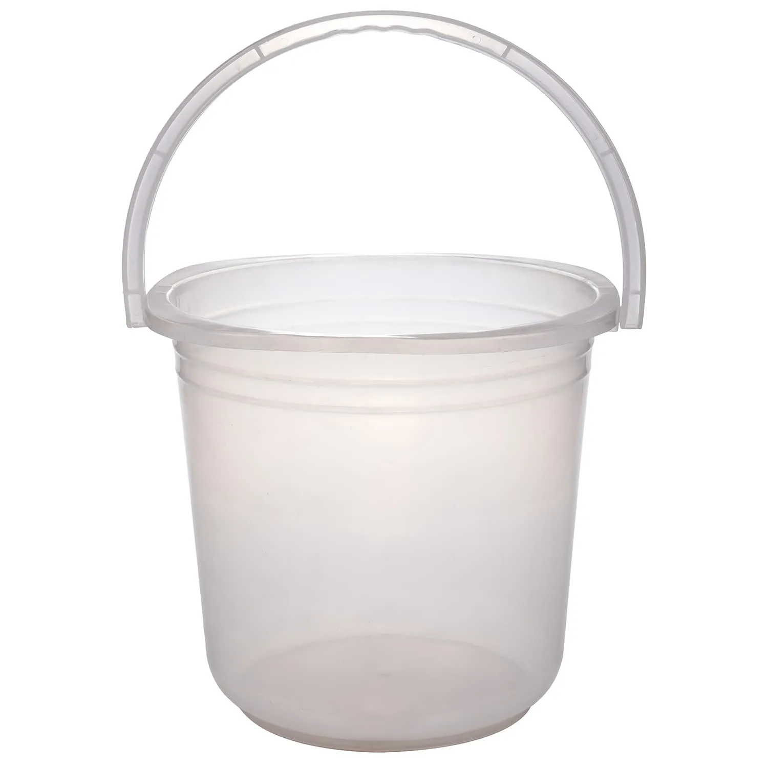 Heart Home Bucket|Plastic Bucket for Bathroom|Bucket for Bathing|Unbreakable Bucket with Handle|18 Liter (Transparent)