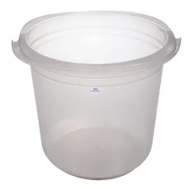 Heart Home Bucket|Plastic Bucket for Bathroom|Bucket for Bathing|Unbreakable Bucket with Handle|18 Liter (Transparent)