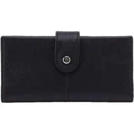 Hobo Essential Bifold Wallet Black Leather