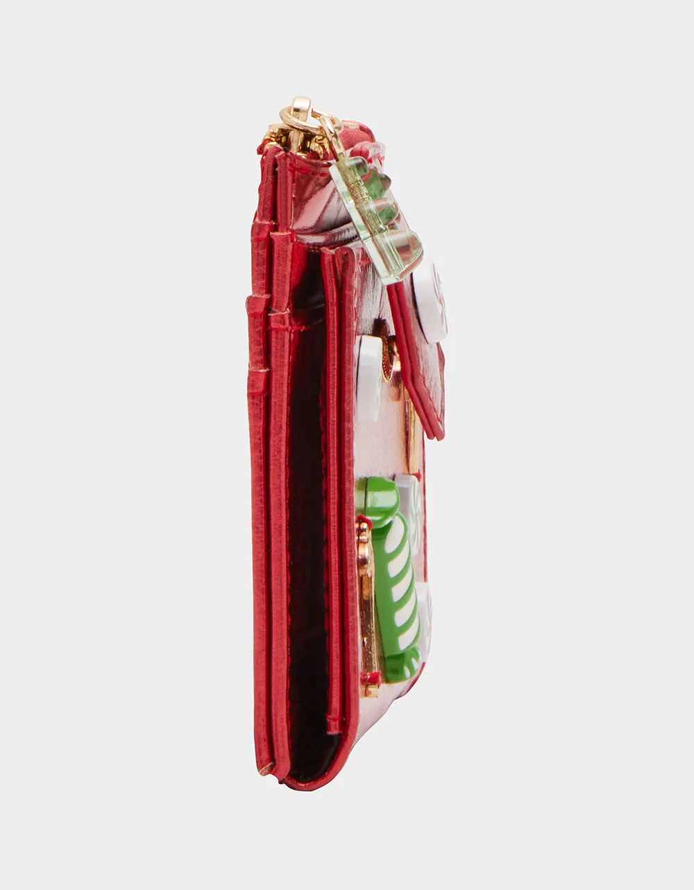 HOLIDAY CANDY BIFOLD WALLET RED