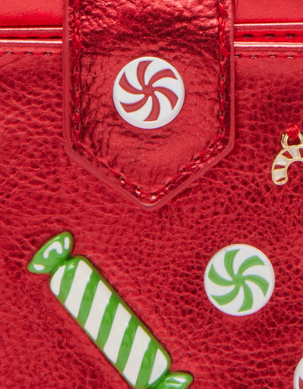 HOLIDAY CANDY BIFOLD WALLET RED