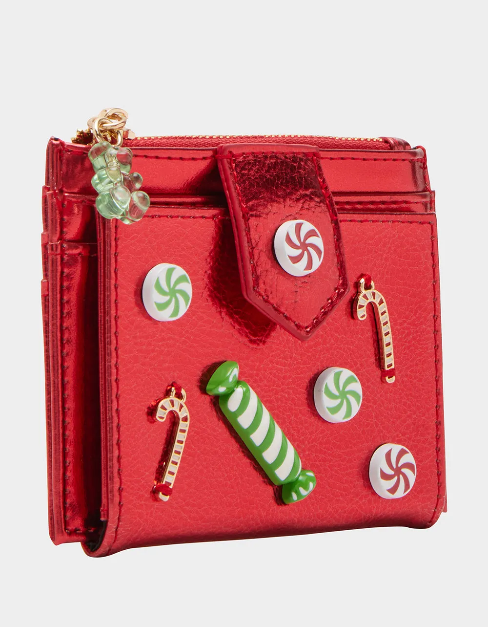 HOLIDAY CANDY BIFOLD WALLET RED