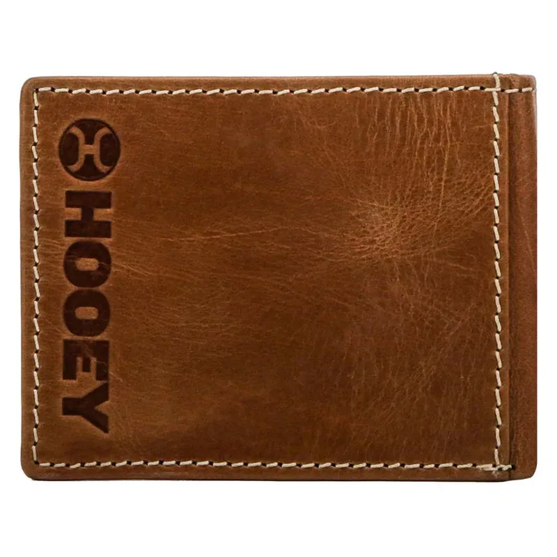 Hooey "Tonkawa" Bifold Tan and Turquoise Wallet