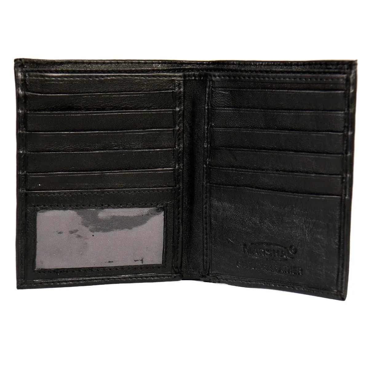 Hot Leathers Bifold Rfid Blocking Wallet With Zipper Pocket