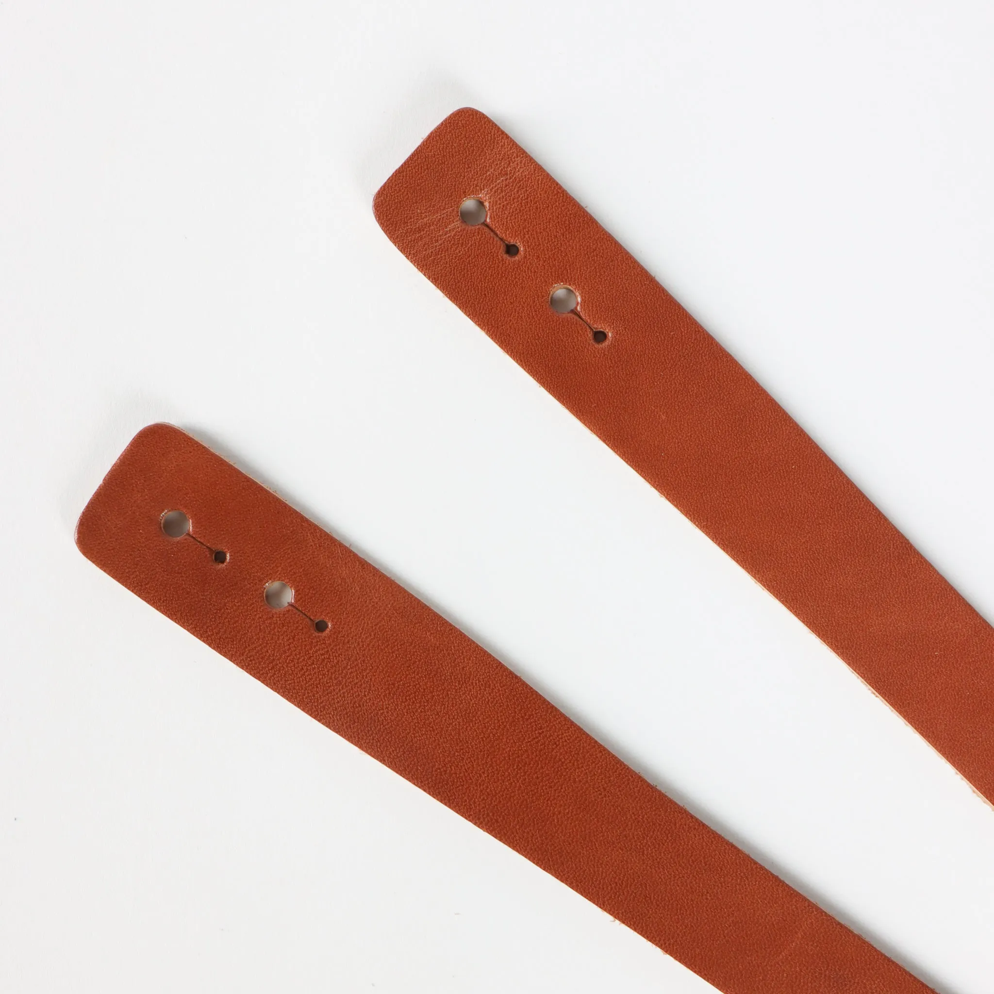 Leather Handles | Saddle Brown