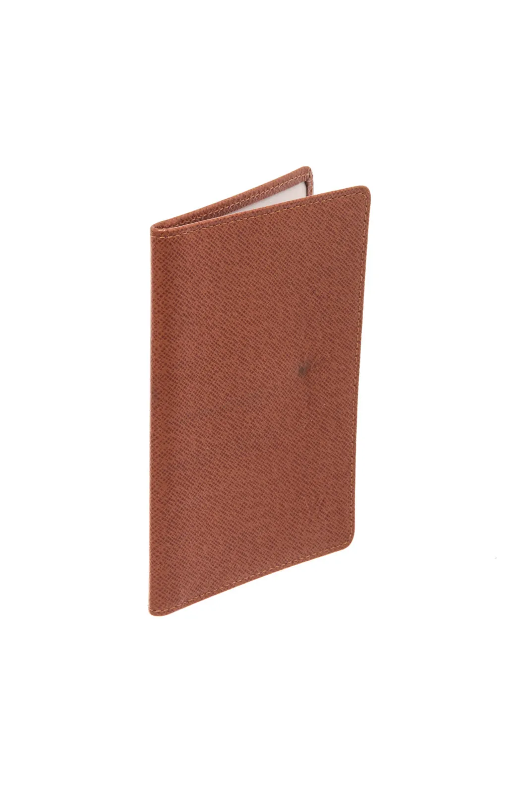 Louis Vuitton Brown Leather Bifold ID Holder Wallet