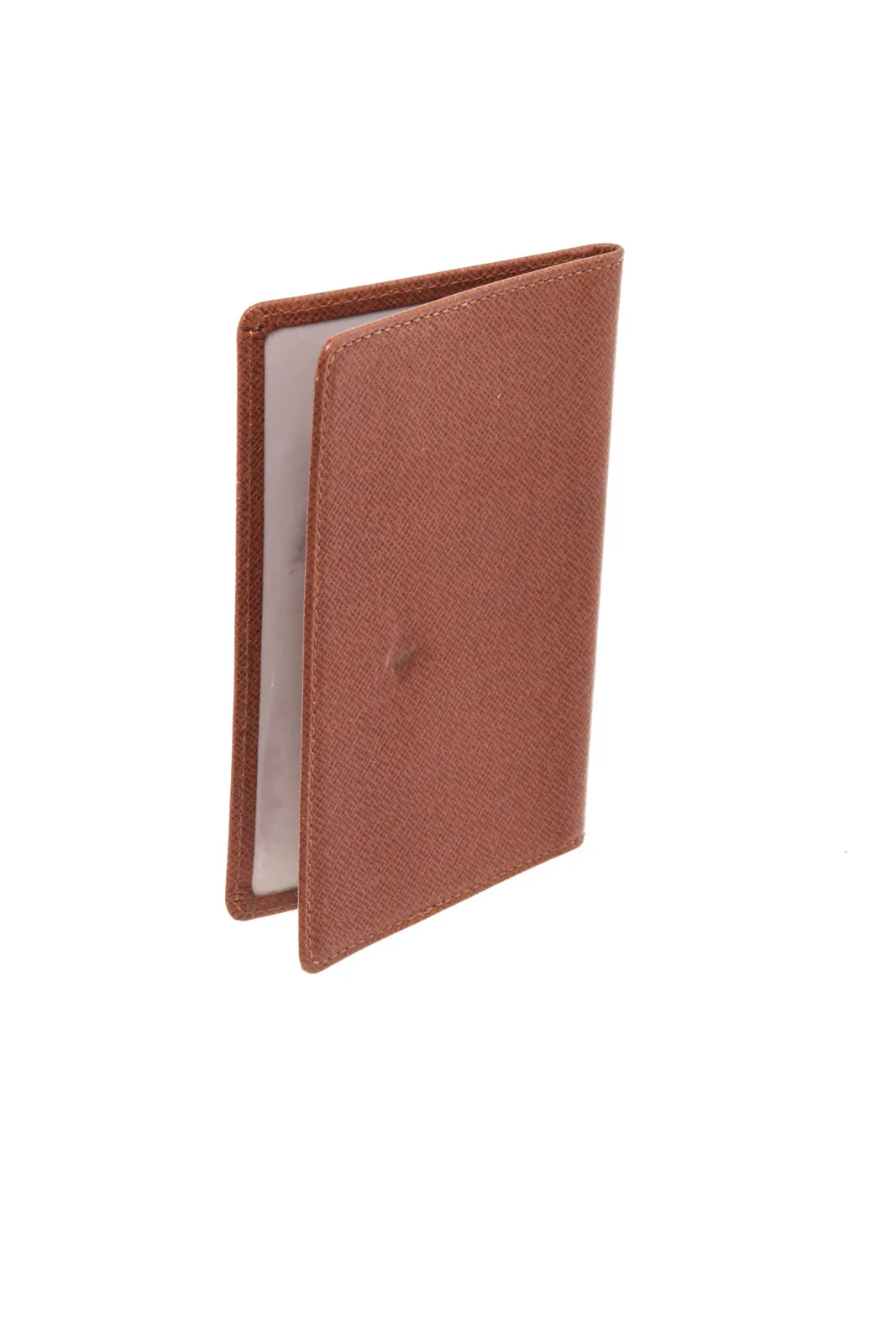 Louis Vuitton Brown Leather Bifold ID Holder Wallet